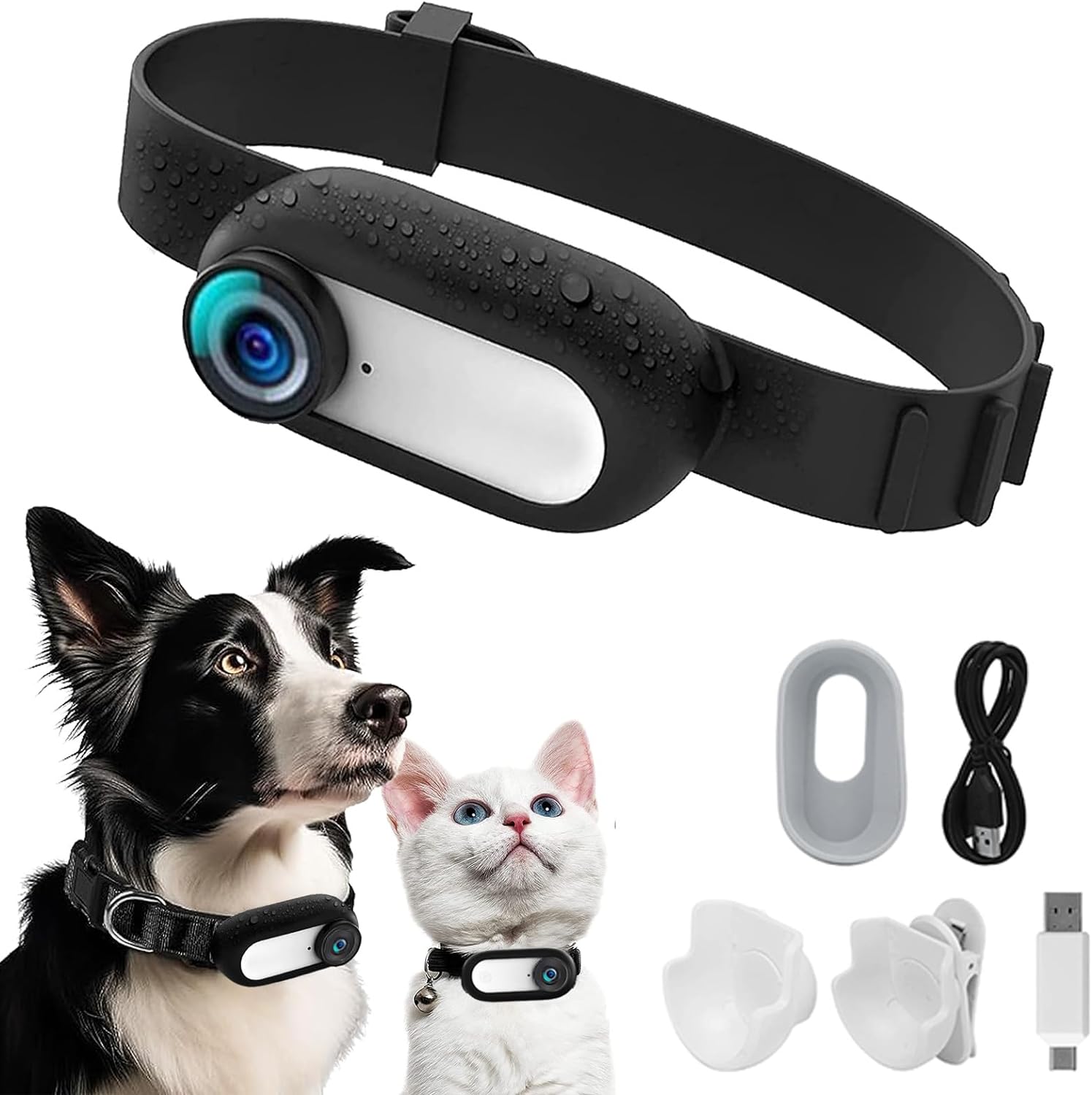 Kestanlora HD 1080P Dog Tracker Collar, No WiFi Needed